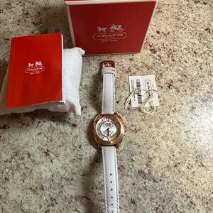 Coach rose gold watch